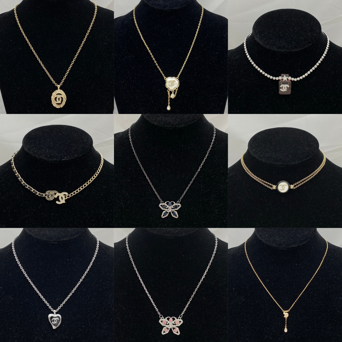 Xiangjia European and American Cross-Border Necklace Women's Light Luxury Niche Small Fragrance Style High-End Personality Versatile Fragrant Grandma Jewelry