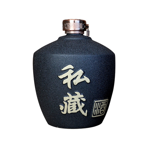 Household wine jug, wine bottle, empty bottle, ceramic, old-fashioned frosted sealed private collection set, wine can, one, two, three, fifty pounds