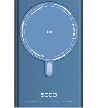 クロスボーダー磁気吸引無線充電宝magsafeモバイル電源金属超薄型適用アップルカード充電宝|undefined