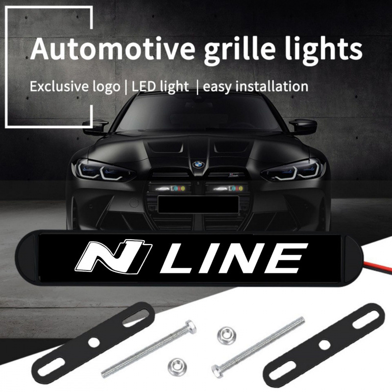 Nuevo automóvil parrilla delantera colorida lámpara de red media LED CAMRY / VIOS luz diaria universal lámpara de red media pequeña