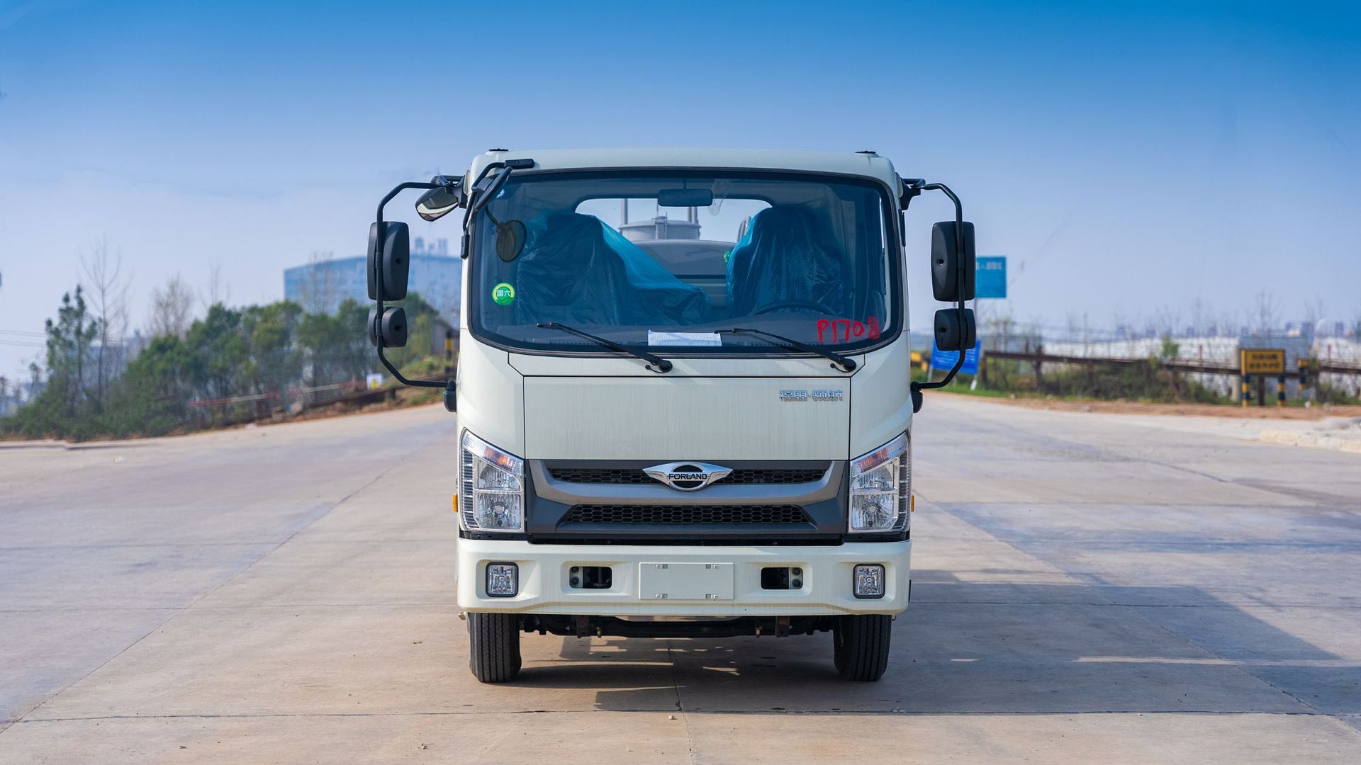 5-Fang Futian H2 Sprinkler Truck, Landscaping Factory Construction Site, Roadside Cleaning, Sprinkler Truck Spray