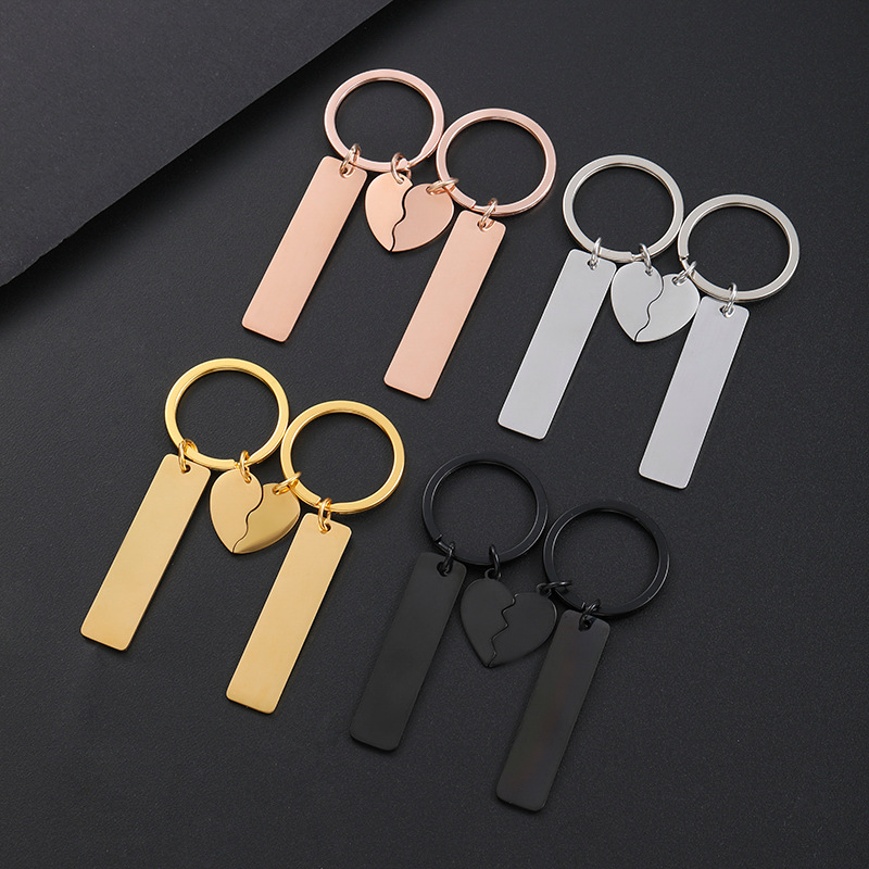 40g Weight Keychain Classification 201 Stainless Steel Material Geometric, Customization Laser Engraving Pattern Retro Classic Style Geometric Customization Laser Engraving 201 Stainless Steel Plating Unisex Bag Pendant Keychain 1