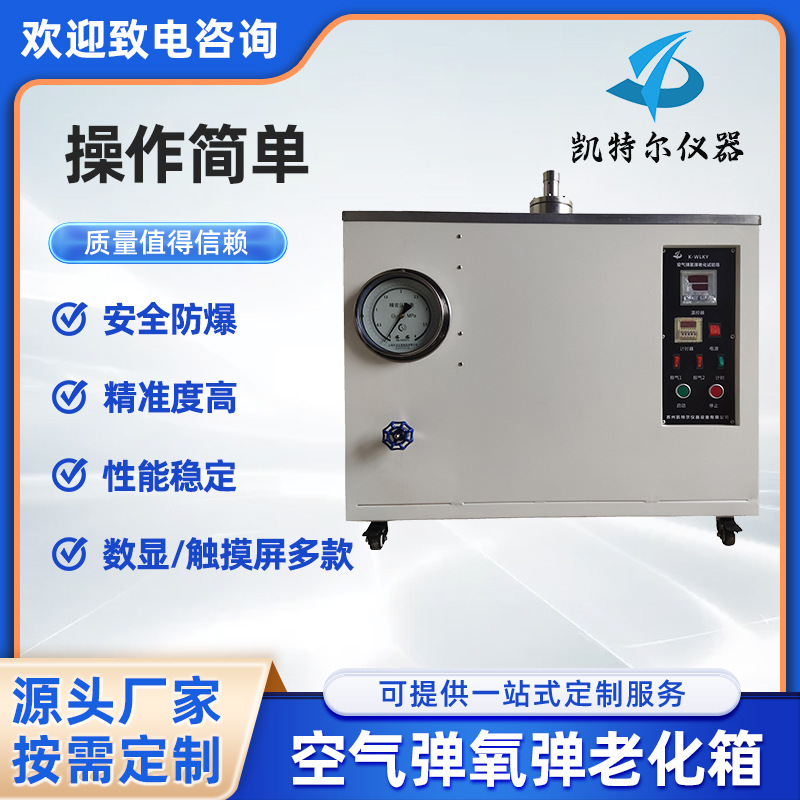 氧气老化和耐热试验机  橡胶密封圈超高分子量聚乙烯氧弹实验仪