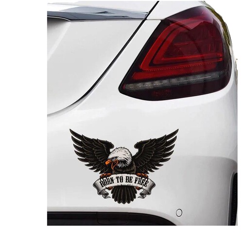 Personalized and creative 3D three-dimensional eagle car stickers car body rear eagle fuel tank cover decorative stickers to block scratches