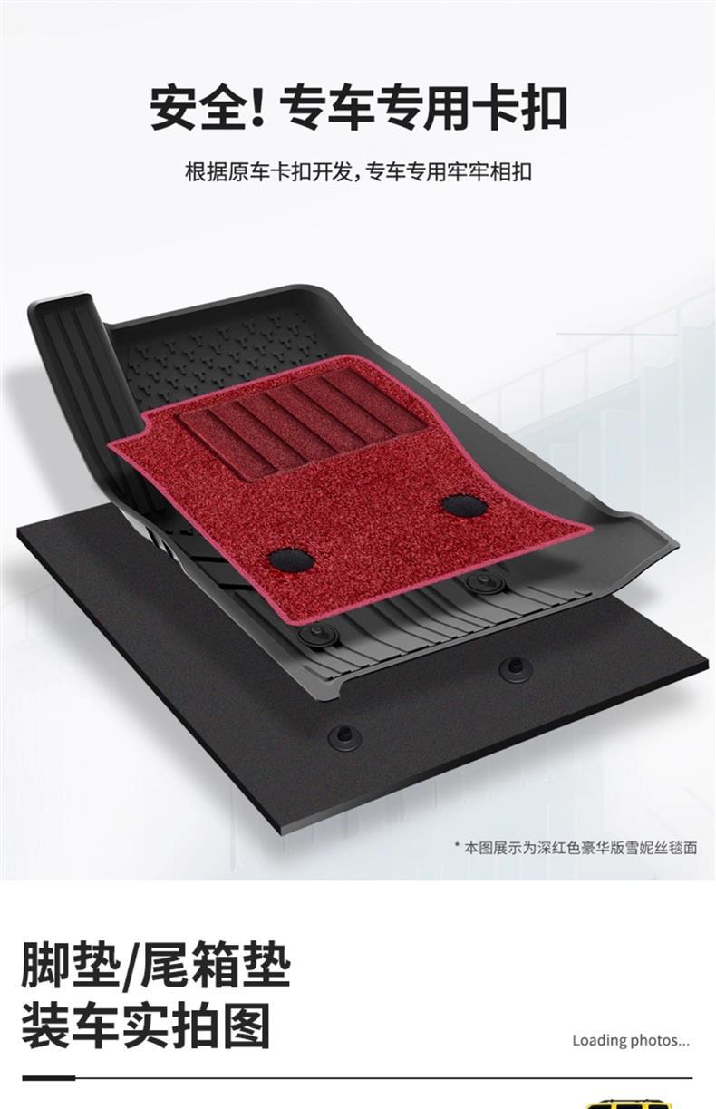 Suitable for Tank 300 All-Inclusive Tpe Floor Mat, Tail Box Mat, 3W Interior Supplies Modified Conqueror Floor Mat