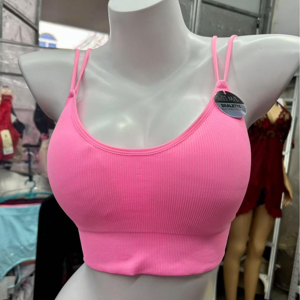 Nueva ropa interior deportiva para mujeres al aire libre corriendo acondicionamiento físico reuniendo estilo sin anillo de acero hermoso bra