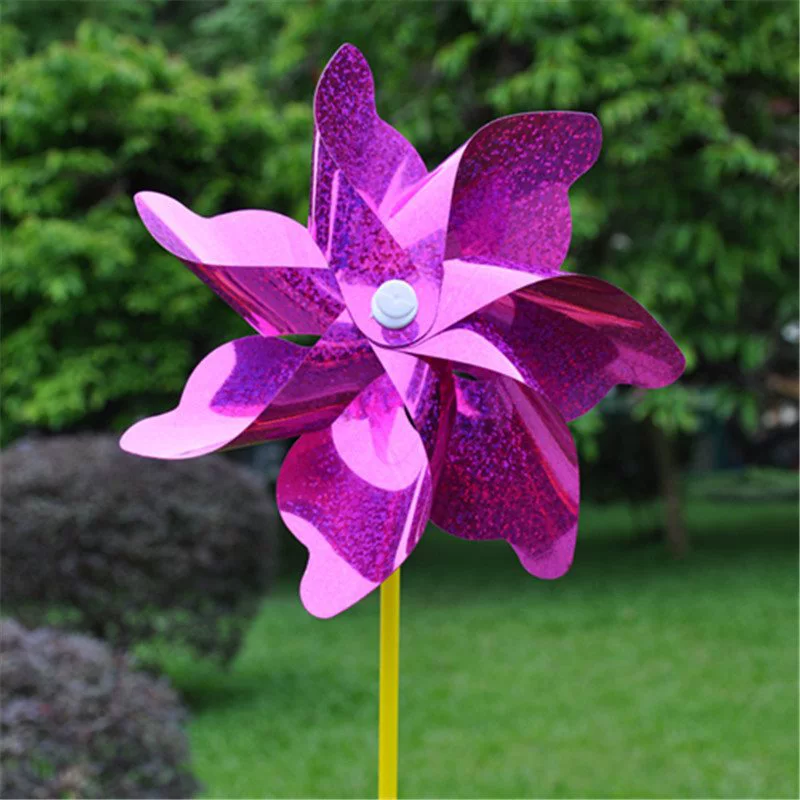 Colorful travel plastic windmill toy for camping