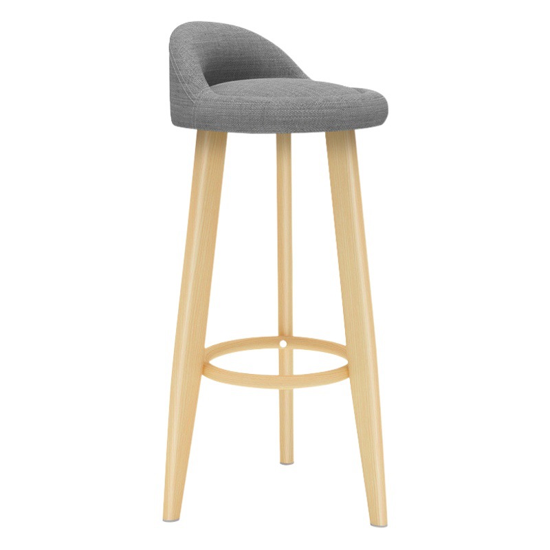 Bar stool light luxury home high-leg stool front desk cashier back chair modern minimalist bar chair Nordic Iron art