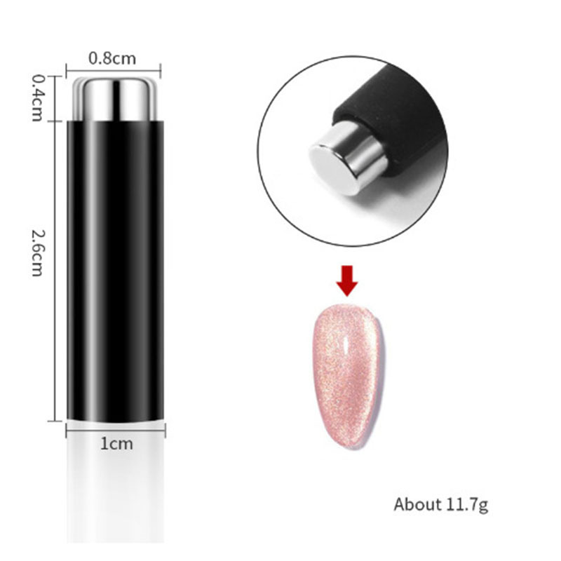 Transfronterizo especial para manicura imán de lujo multifuncional en forma de S patrón de rayas imán fuerte ojo de gato imán de pegamento varilla