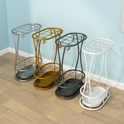 Umbrella stand storage rack for home, hotel lobby, and commercial use—stylish door-mounted umbrella organizer with a convenient hanging design.