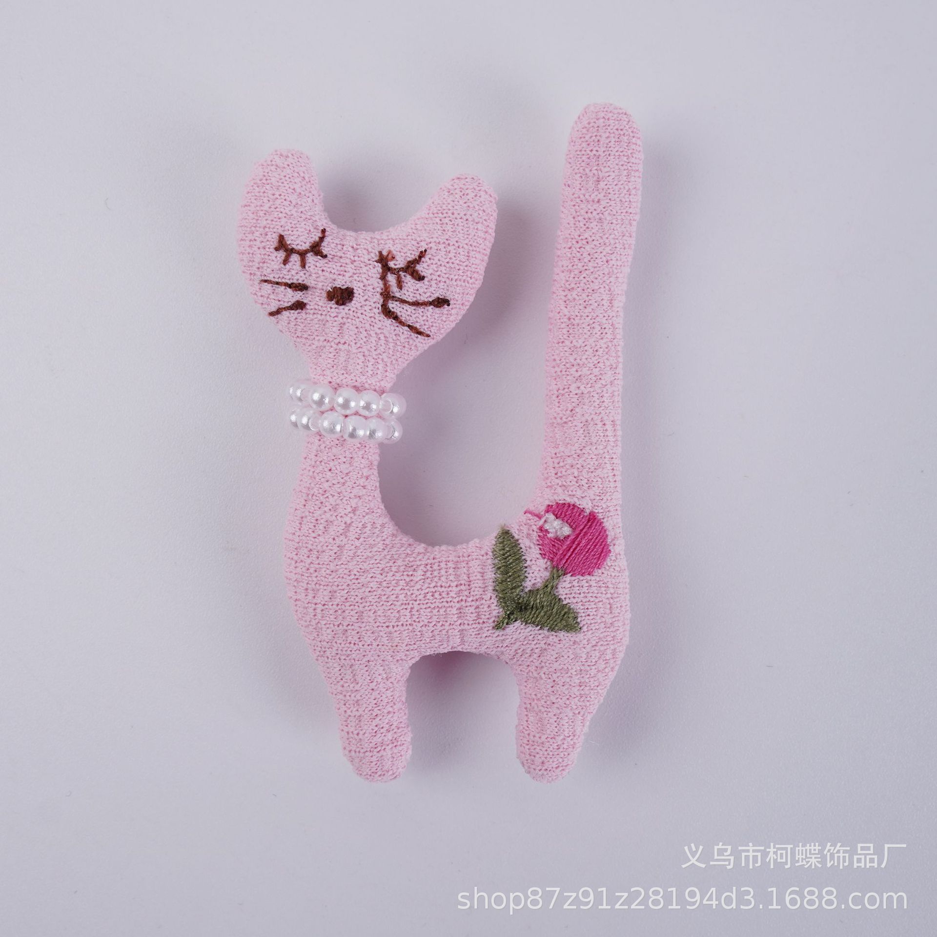 목걸이 고양이 핑크