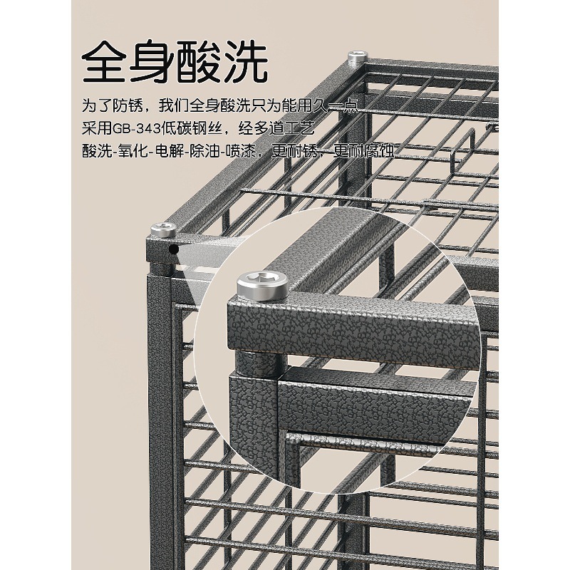 鸟笼家养鹦鹉鸟笼子新型防溅豪华大号别墅玄凤珍珠鸟专用鹦鹉别墅|undefined