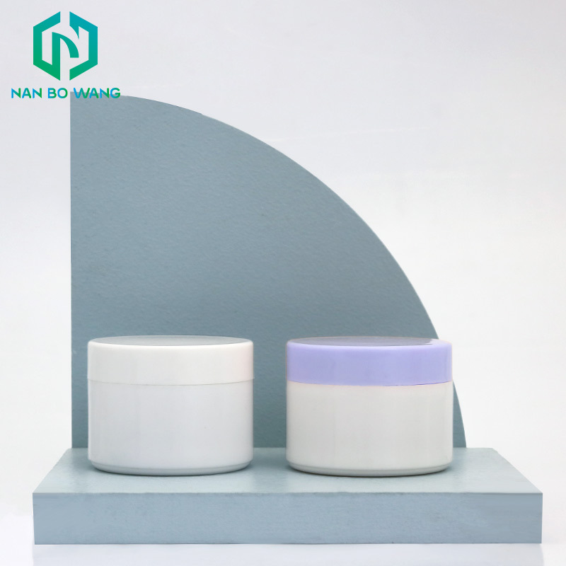 厂家直销现货批发圆形白色塑料PS注塑化妆品瓶眼膜贴膏霜瓶广口瓶