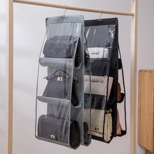 Perspective Bag Hanging Bag Large Capacity Non-woven Hanging Fabric Wardrobe Wardrobe Multi-layer Bag Storage Bag