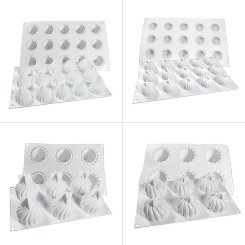 Sanxin 6-15 Cyclone Bun Mousse Cake Silicone Mold DIY Chocolate Ice Cream Jelly Mold