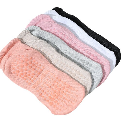 【Bestselling Cross-Border】Women's Silicone Non-Slip Ribbed Thickened Adult Floor Yoga and Pilates Fitness Socks