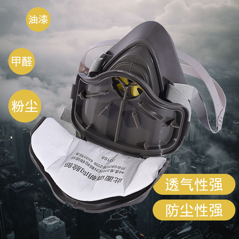 Máscara de polvo de Nariz de cerdo 3200 máscara de polvo soldador minero mina de carbón especial pulido máscara de polvo gris
