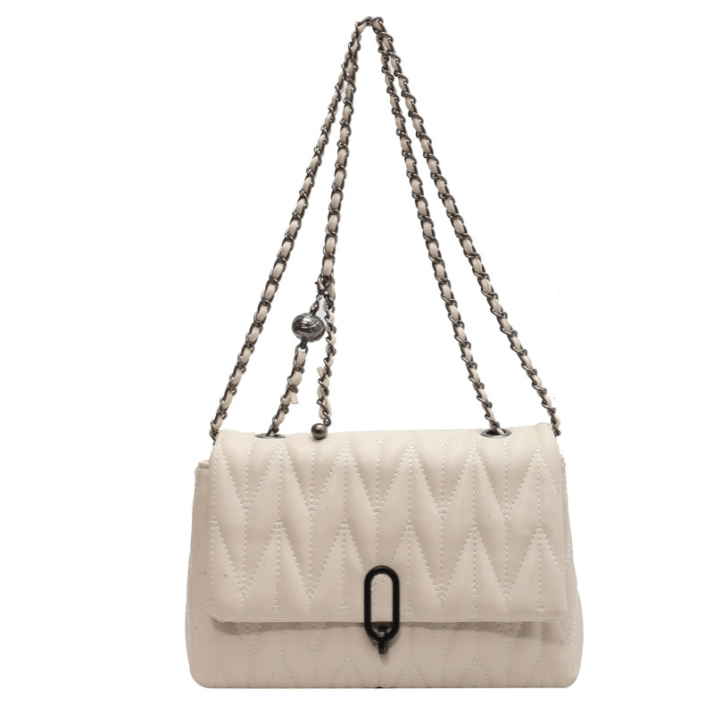 Shoulder bag with diamond pattern, summer one-shoulder bag, chain bag, 2023