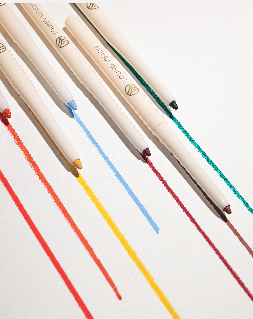 YOUNG VISION 12-piece box eyeliner gel pen is not easy to smudge eyeliner gel pen, colored eyeliner gel pen undefined