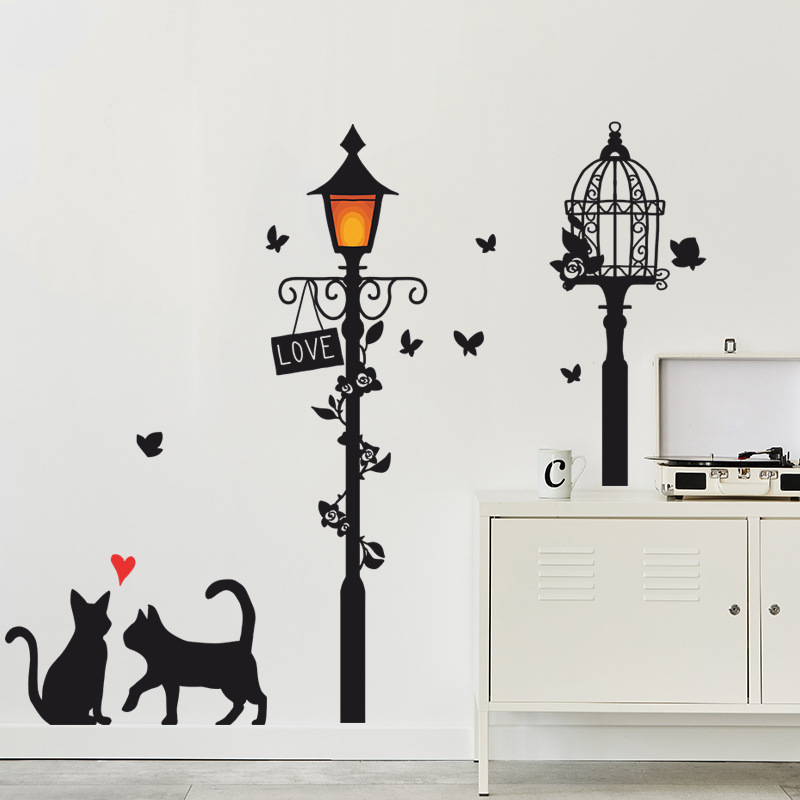 Mignon Chat Pvc Autocollant Mural display picture 6