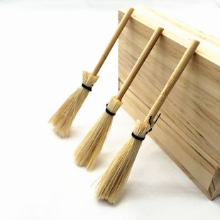 Dollhouse Doll House Mini White Small Broom Mop Handmade Pendant Fleshy Miniature Food Play Model