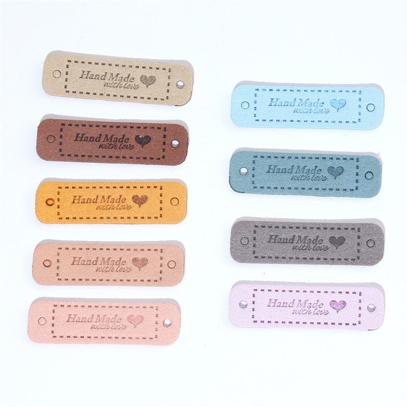 Color Tag Handmade Love Two -hole Pressing Flower Color Skin Hand…