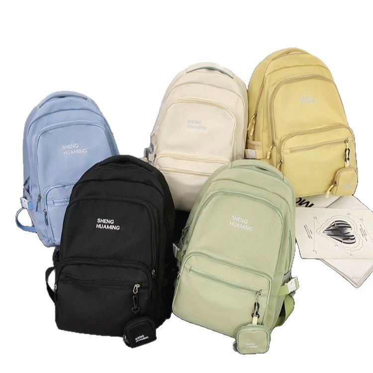 Backpack, capacious shoulder bag, for students, Korean style, for secondary school