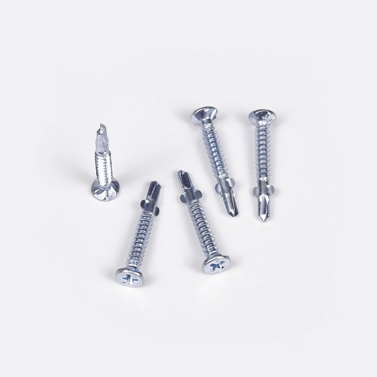 Cabeza plana en relieve clip de oreja taladro tornillo de cola autorroscante tornillo de perforación especificaciones completas en stock image 5