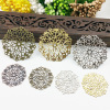 DIY jewelry accessories jewelry material 45mm hollow large flower piece large round sheet curtain accessories