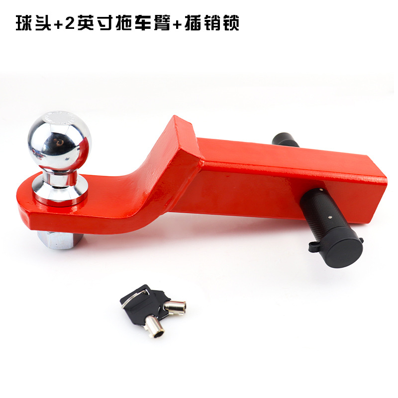 Fábrica directa de vehículos de modificación todoterreno accesorios caer 2 pulgadas 8 pulgadas brazo de remolque hueco negro rojo al por mayor