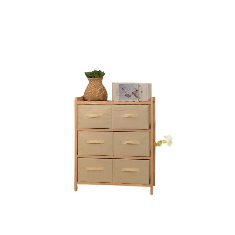 Transfronterizos venta caliente de madera sólida tipo cajón de tela Oxford armario de ropa interior clasificado armario de acabado de dormitorio simple armario