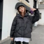 宽松冬季大码连帽棉服