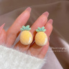 Small universal demi-season fresh cute earrings, 2021 years, simple and elegant design