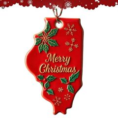 State Pride Christmas Ornament  州骄傲节圣诞装饰挂饰挂件