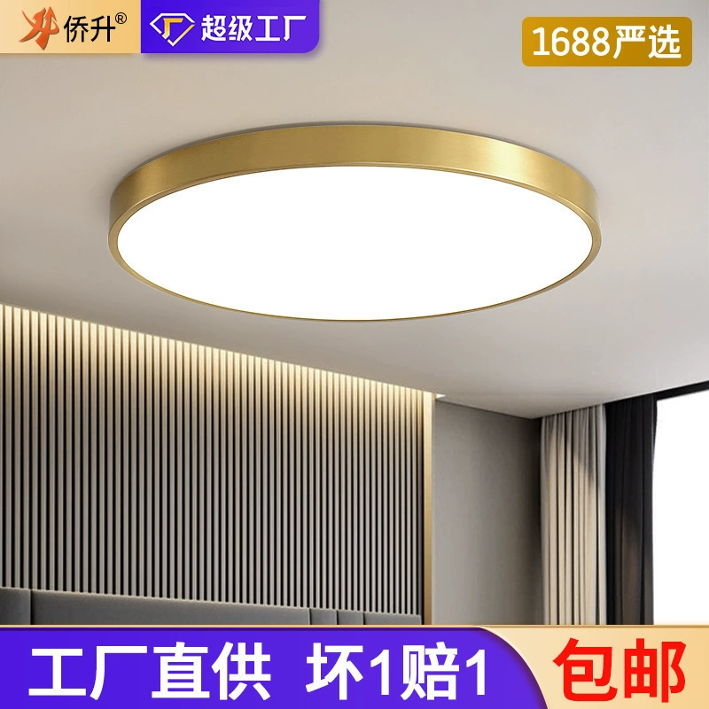Golden LED ceiling light, lights for corridor, room light, light luxury style
