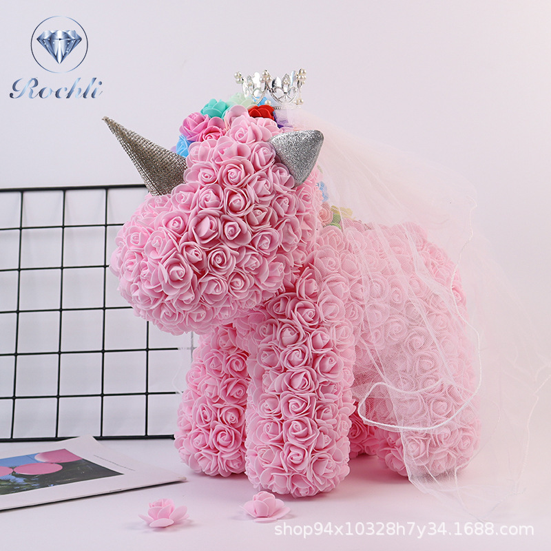 Corona, velo de cabeza, unicornio, flor inmortal, chica, amante, cumpleaños de Navidad, esposa.