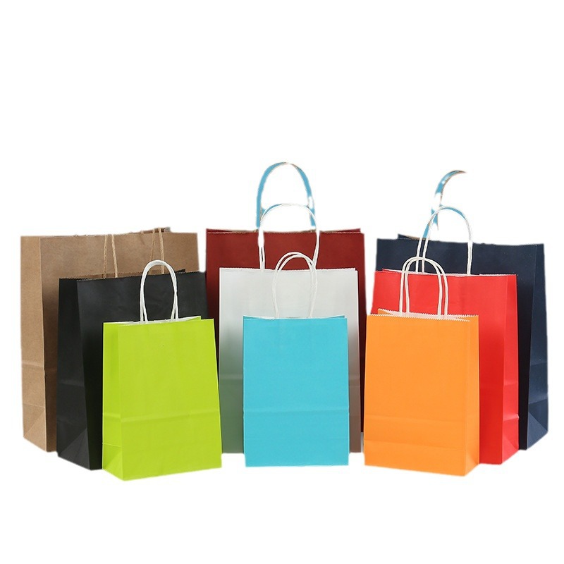 Bolsa de Papel Kraft con Asa para Comida y Regalo, Personalizable con Logo, para Empaque de Alimentos image 6