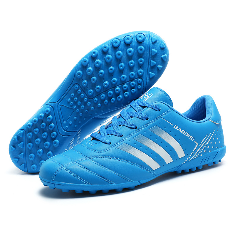 Zapatos de fútbol de clavos largos, zapatos de entrenamiento de moda para adultos anti-deslizante de altura baja para hombres y mujeres, zapatos deportivos de tamaño grande, ventiladores y amortiguadores