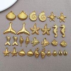 ステンレス鋼オーシャンシリーズペンダントマーメイドテールタートルペンダント diy ジュエリーアクセサリーネックレスイヤリング小さなペンダント