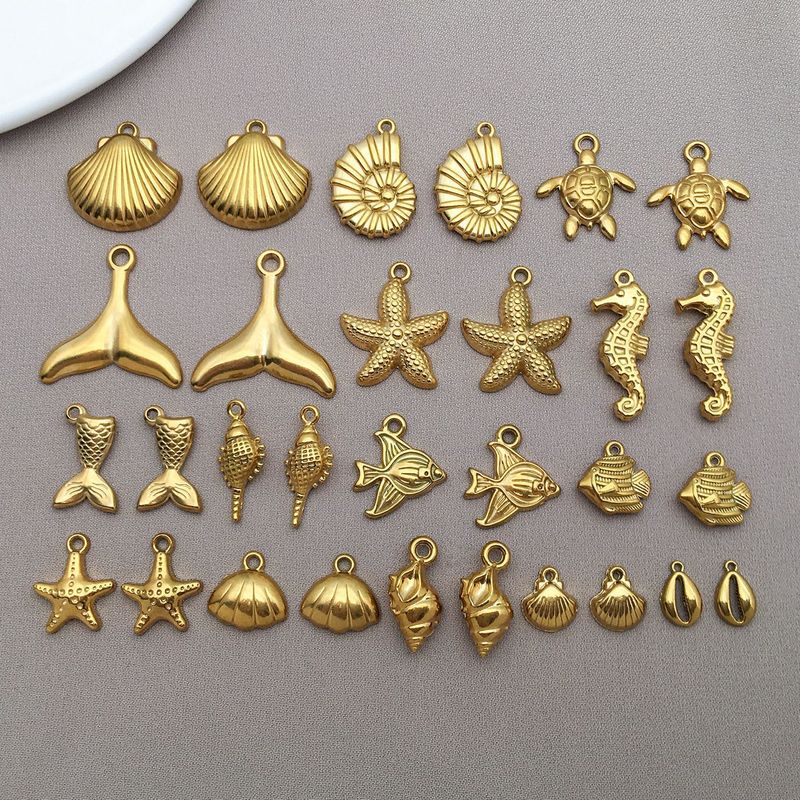 ステンレス鋼オーシャンシリーズペンダントマーメイドテールタートルペンダント diy ジュエリーアクセサリーネックレスイヤリング小さなペンダント|undefined