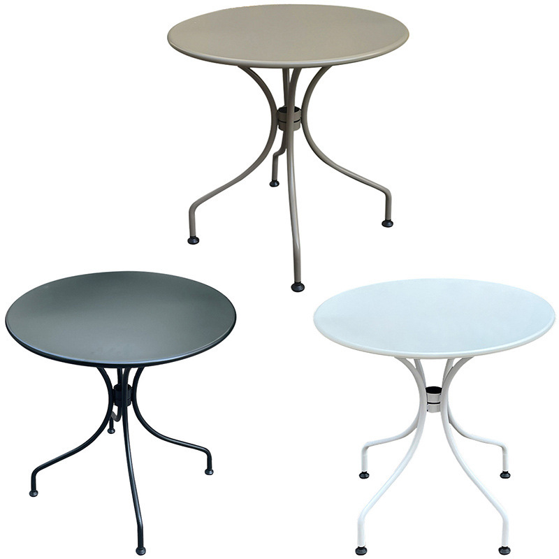 Mesa de hierro cuadrada redonda mesa de hierro mesa de café mesa de té mesa de comedor mesa de hierro forjado mesa redonda al aire libre mesa larga mesa de metal al aire libre