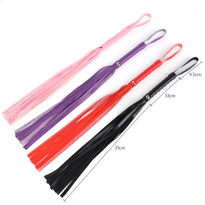 SM leather whip long female punishment training role play spanking…