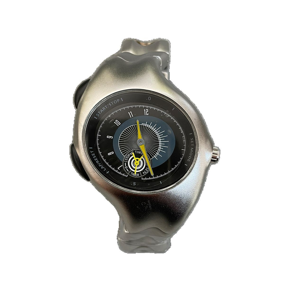 中古特殊形状 y2k 装飾合金時計ツイストレトロファッションハイエンドインニッチクォーツ時計