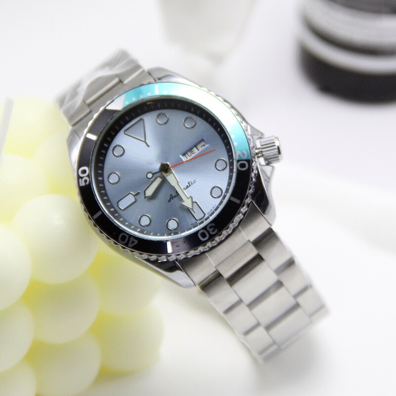 Seiko Sei-Kos Men's Watch No. 5 Sports Green Water Ghost Waterproof Fully Automatic Mechanical Steel Band Men's Watch Dual Calendar D63K Seiko Sei-Kos Men's Watch No. 5 Sports Green Water Ghost Waterproof Fully Automatic Mechanical Steel Band Men's Watch Dual Calendar D63K