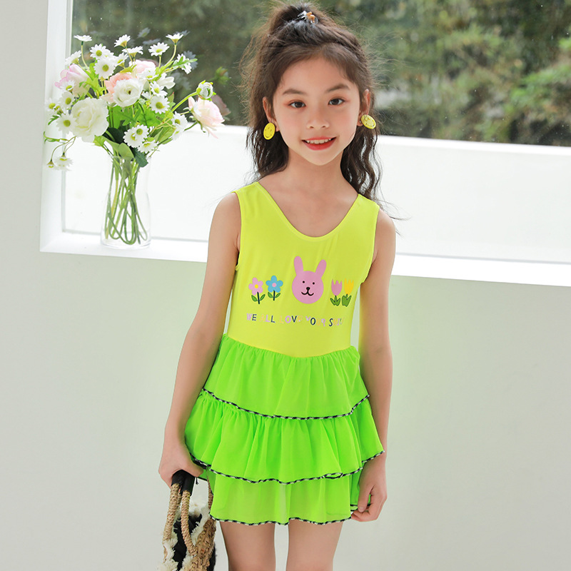 [Liquidación especial] Traje de baño para niños Traje de baño para niñas de una pieza para niñas Traje de baño de moda con falda de princesa