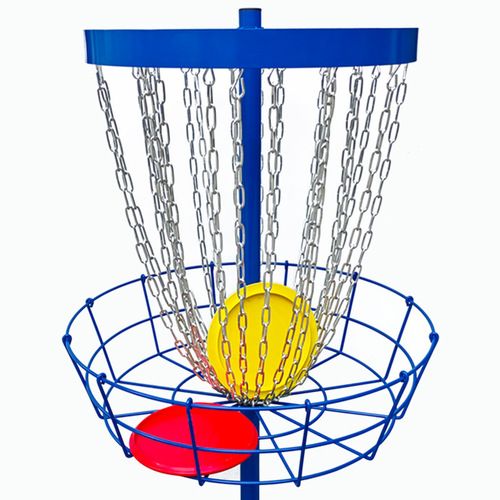 PGK Golf Game Flying Disc Rack Camping Outdoor Supplies Camping Team Building Competitive Disc Basket 24 Chain Iron Frame