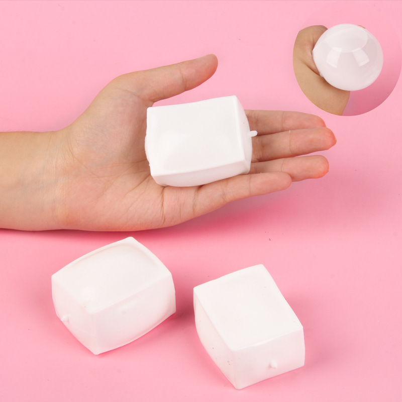 Tiktok Hot-Selling Realistic Tofu Squishy Toy, Moldable and Slow-Rebound, Stress-Relief Novelty Creative Venting Toy