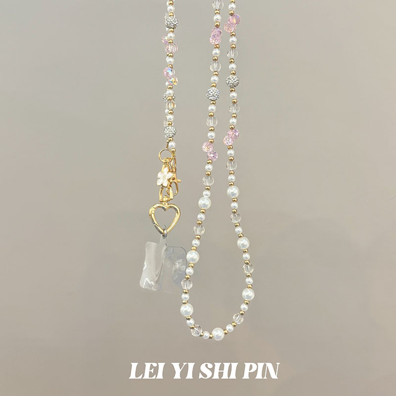 [Mel Peach Oolong] nuevo diseño de cuentas dulces nicho hermosa cadena de teléfonos móviles de cuentas de alta gama cadena de teléfonos móviles