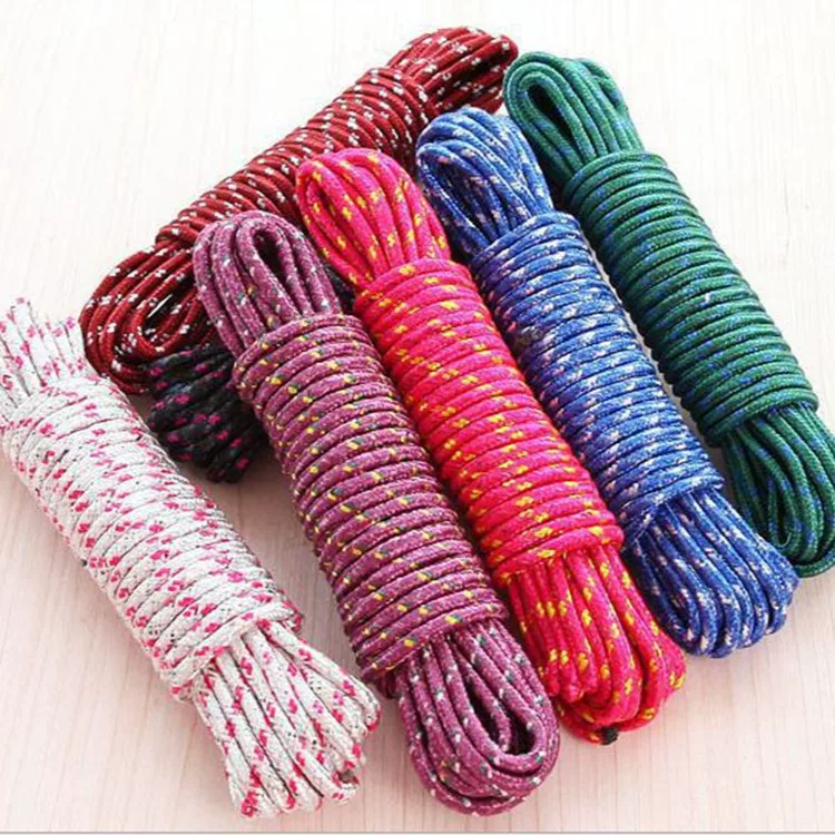 Жёсткая сухая сушилка верёвка нейлон анти -скользкий -от одежды верёвка для сушки на улице под солнцем 10 метров OPP мешок установлен