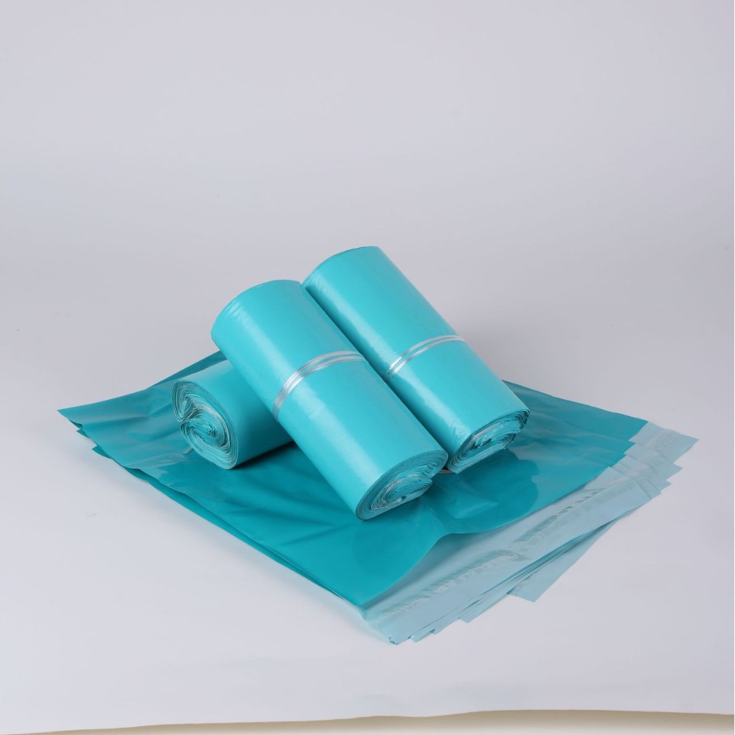 Event Style Lake Blue Printable New Material Thickeneded Express Bag Wholesale Price Excellent 12 Silk New Material Sf Express
